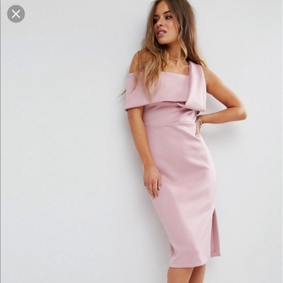 ASOS Dresses & Skirts - One Shoulder Mauve Pencil dress